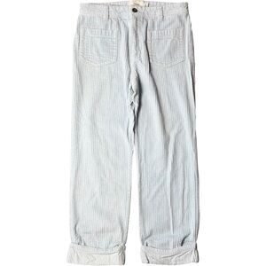 Coach Ice Blue Corduroy Straight Leg Pants